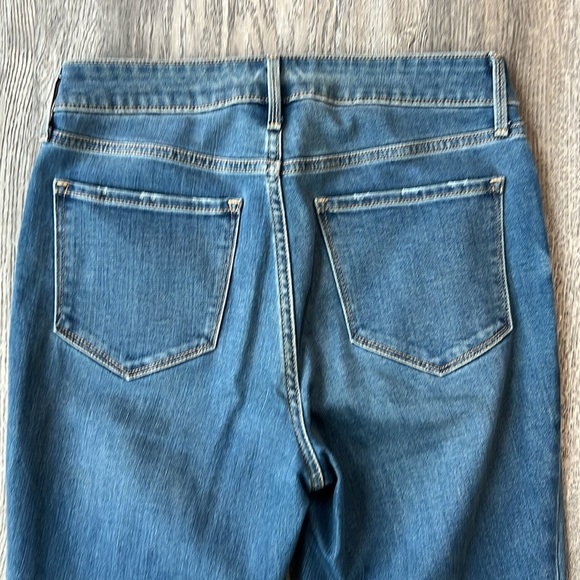 Old Navy Jeans Blue Denim Pop Icon Skinny High Rise Jeans Size 6 Distressed - Picture 10 of 10